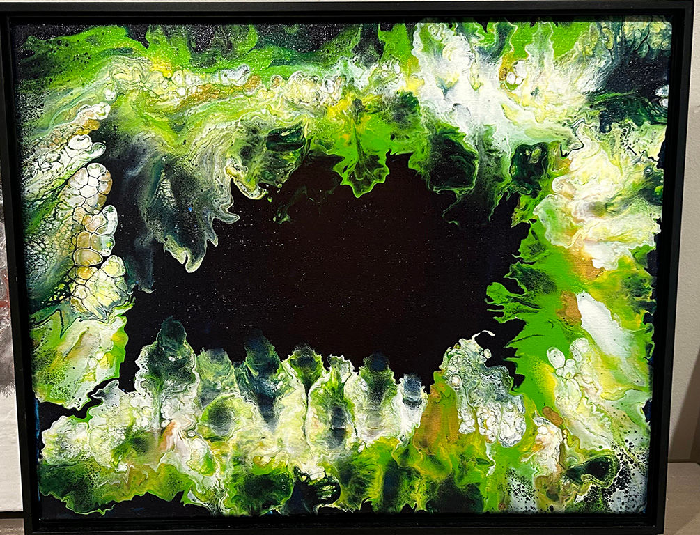 Spring Night. 17 X 21 Framed. Acrylic.