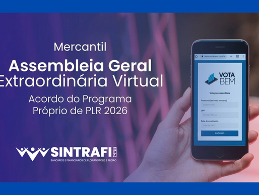 Bancários do Mercantil realizam Assembleia sobre Programa Próprio de PLR nesta quarta-feira, 28