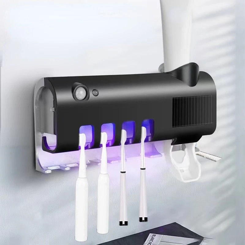 Thumbnail: Holder Automatic Toothbrush Toothpaste Dispenser Set Dustproof Sticky Suction