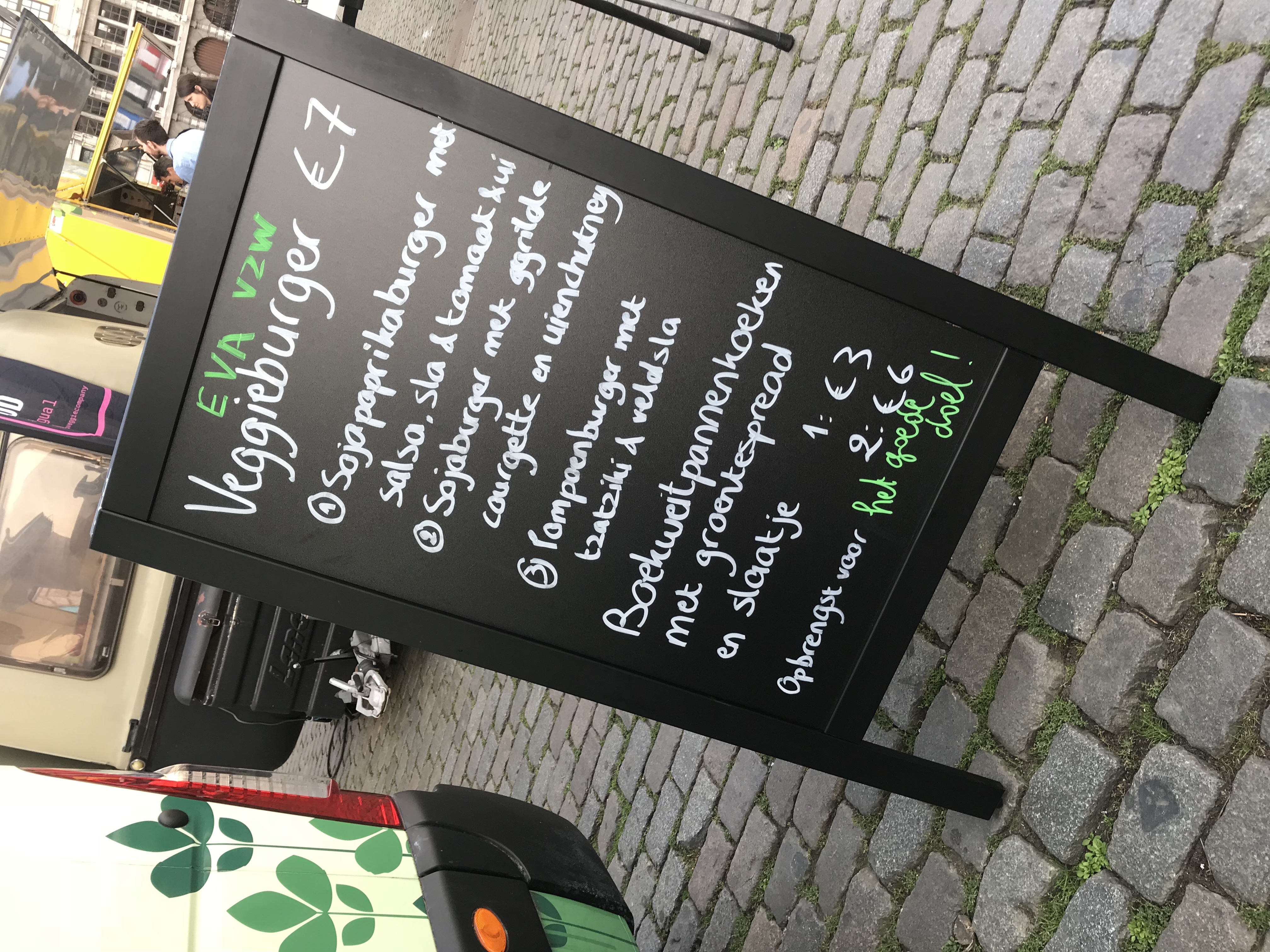Eva's menu op de langste tafel