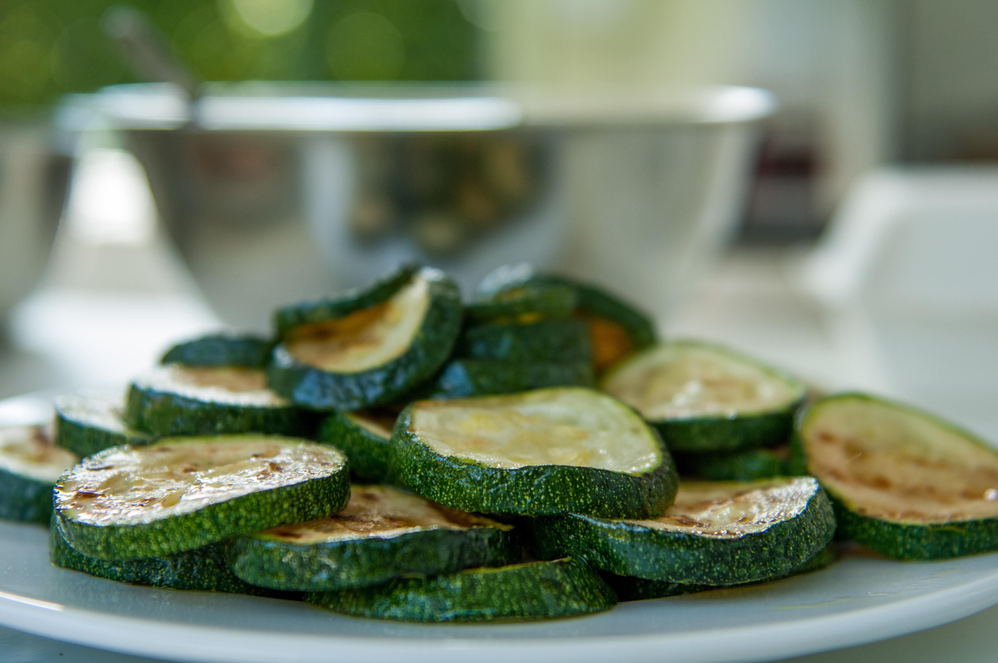 gebakken courgettes