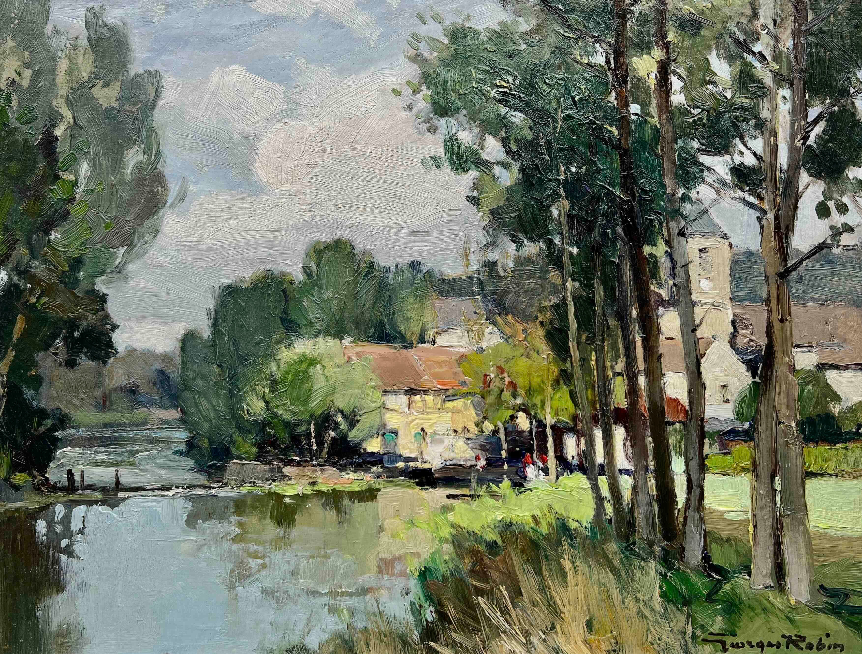 GEORGES CHARLES ROBIN | La Cure, Affluent de L’Yonne, à Sermizelles