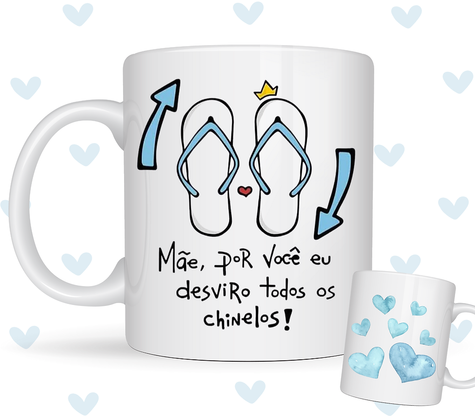 Ceramic Mug Brazilian 'Māe, Por Você...'