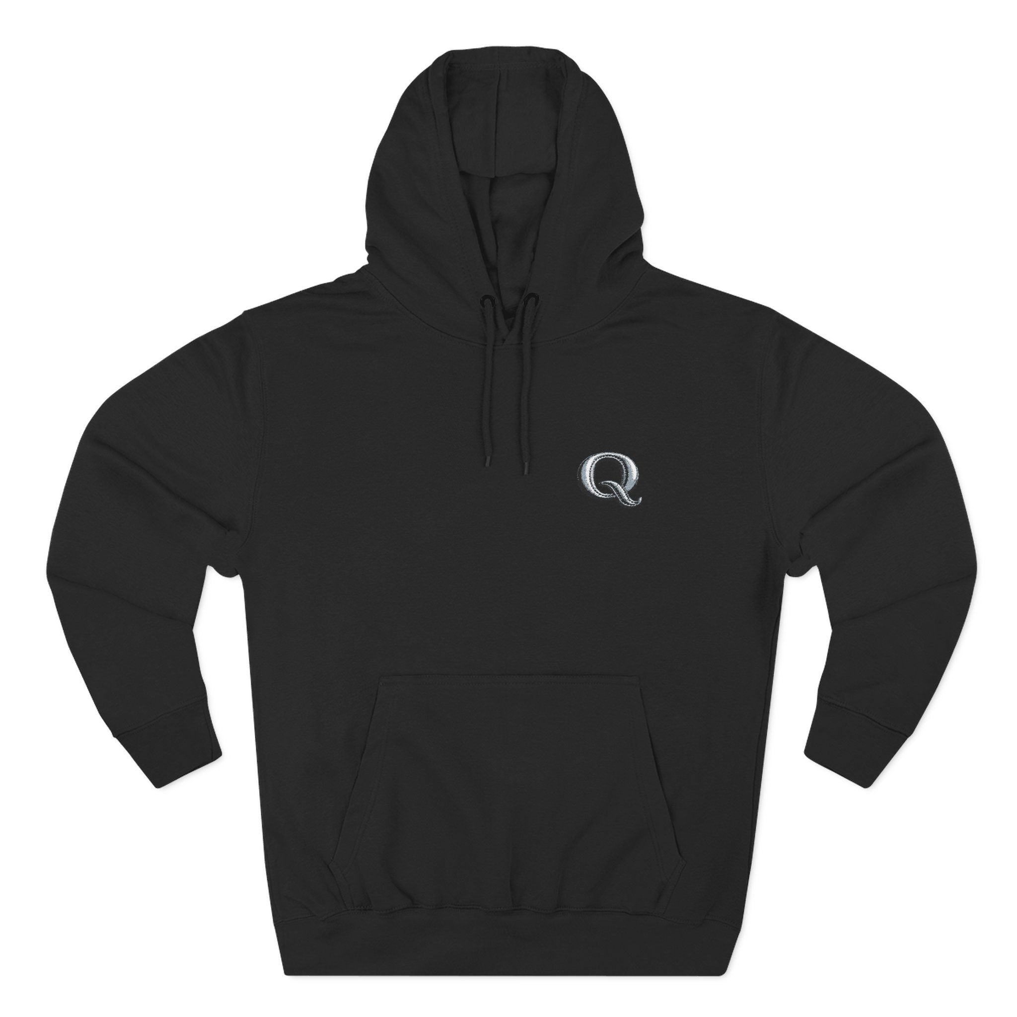 Q#17 Three-Panel Fleece Hoodie