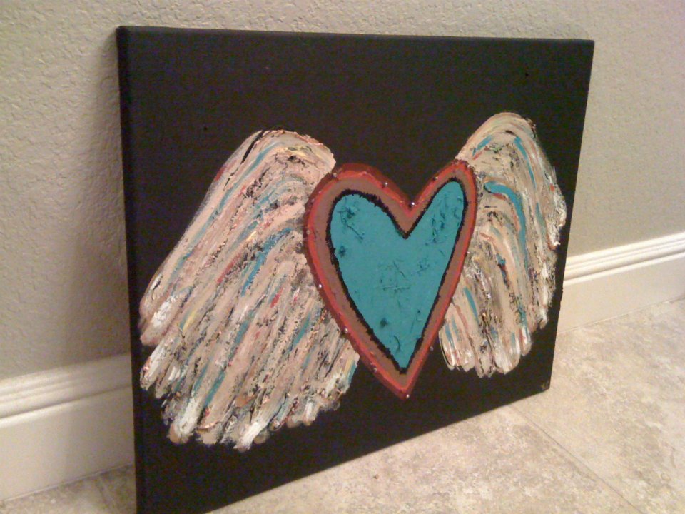Chunky Heart with Wings