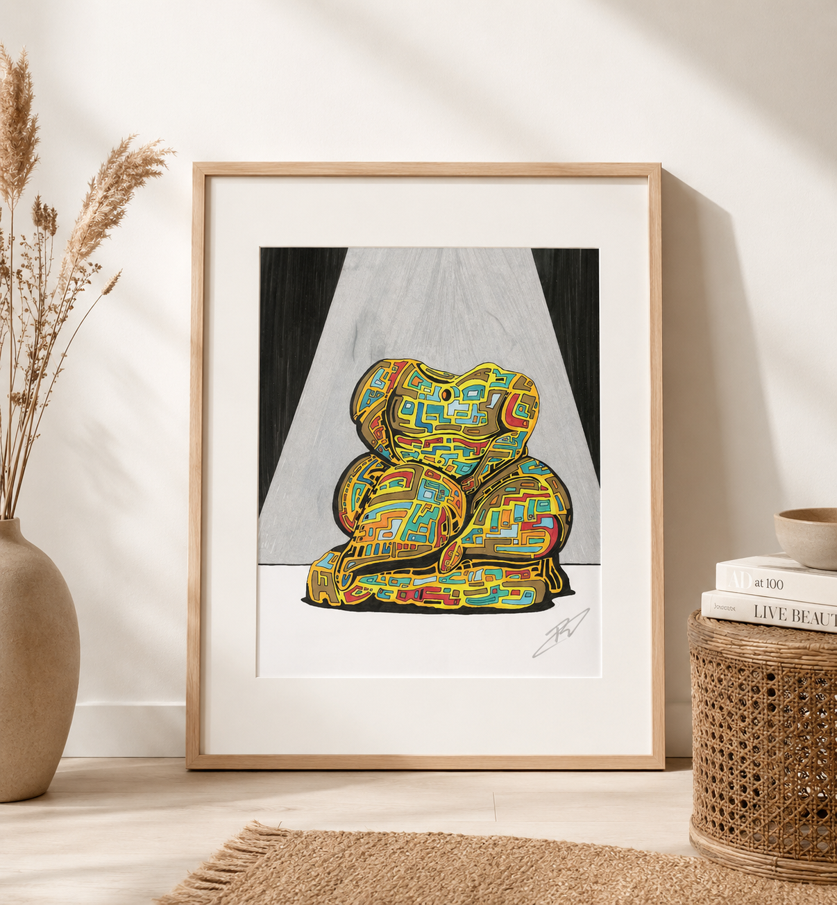 Fat lady statue