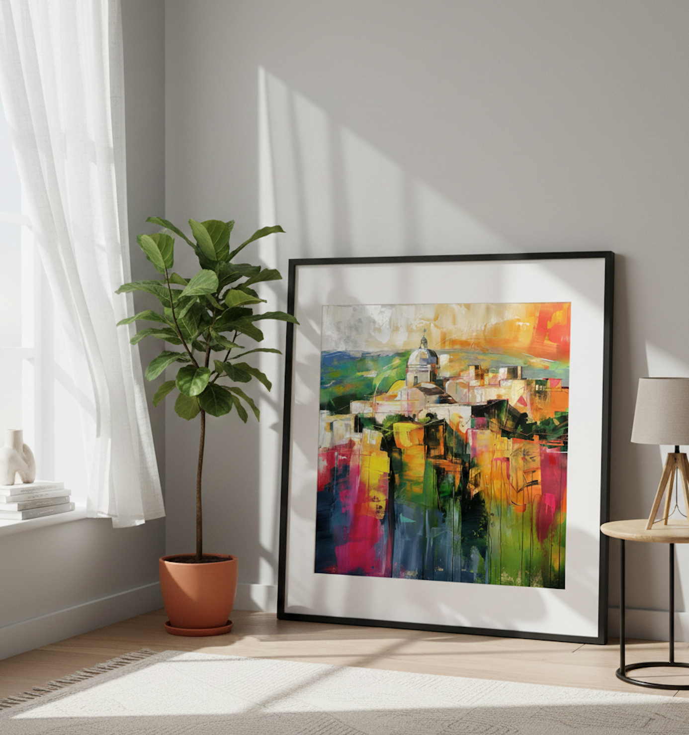 Abstract Mdina Skyline