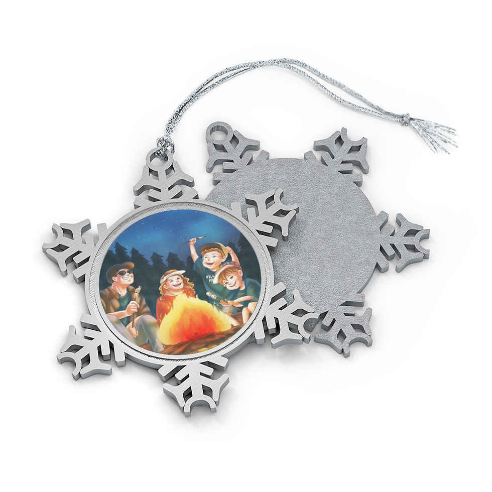 Thumbnail: Pewter Snowflake Ornament 3