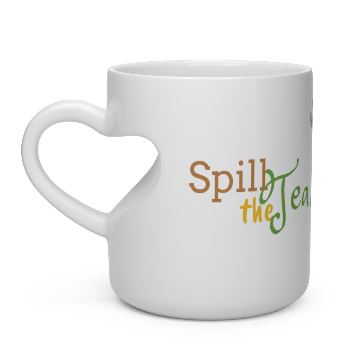 Spill the Tea, Heart Shape Mug
