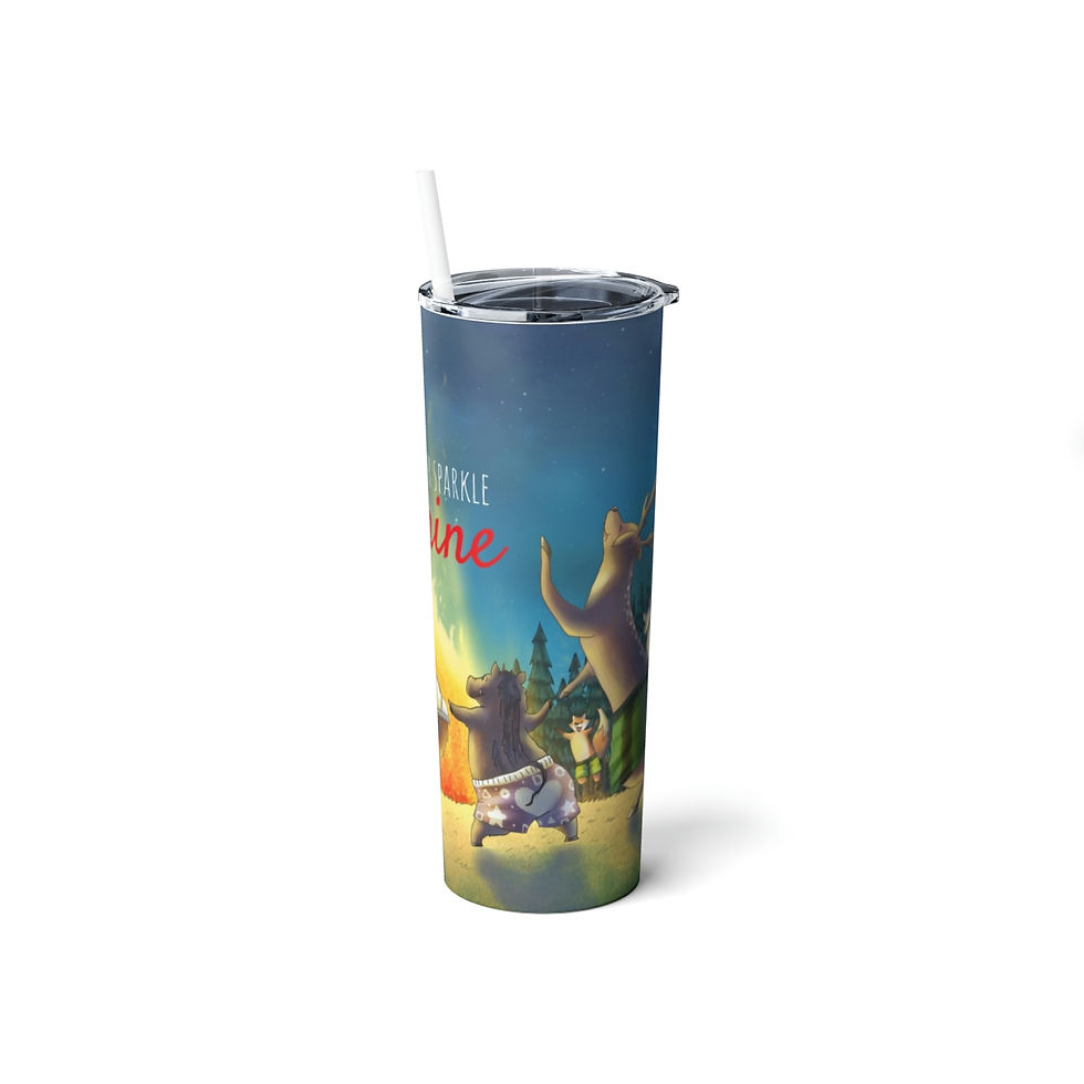 Thumbnail: Skinny Steel Tumbler with Straw, 20oz