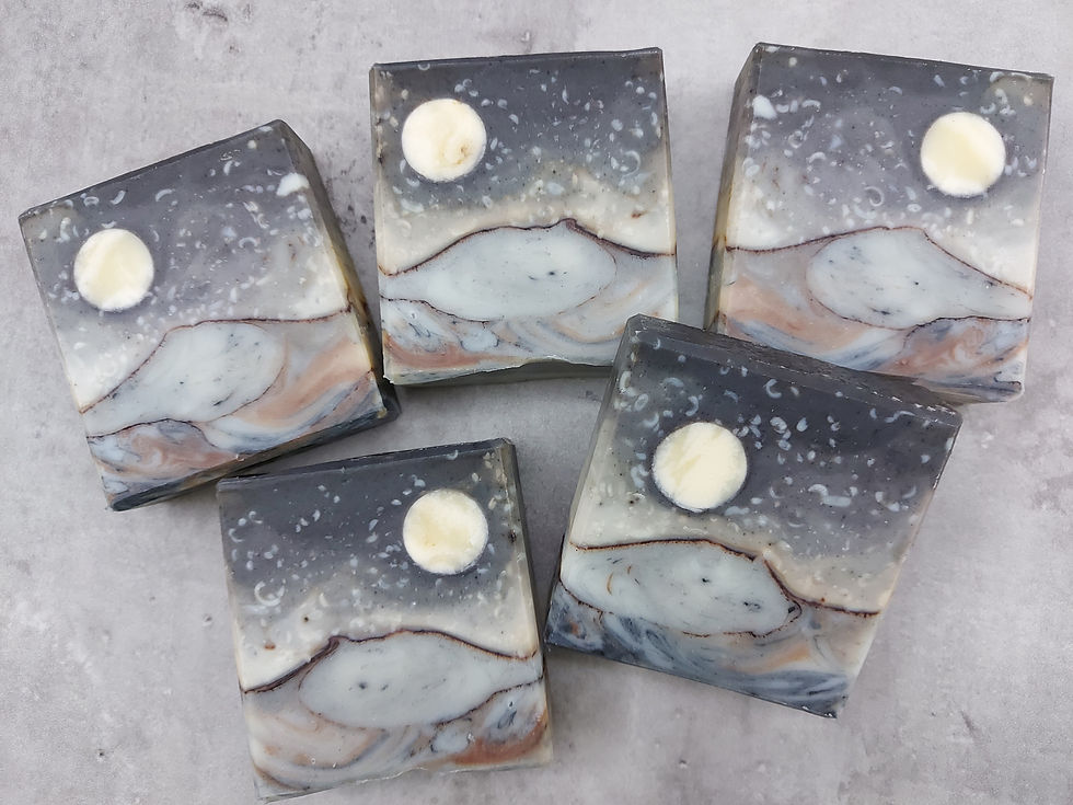 DS08a 雪夜。皂 It's Snowing Soap