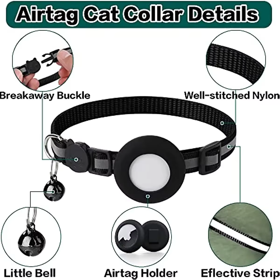 Thumbnail: ATUBAN Airtag Cat Collar Breakaway