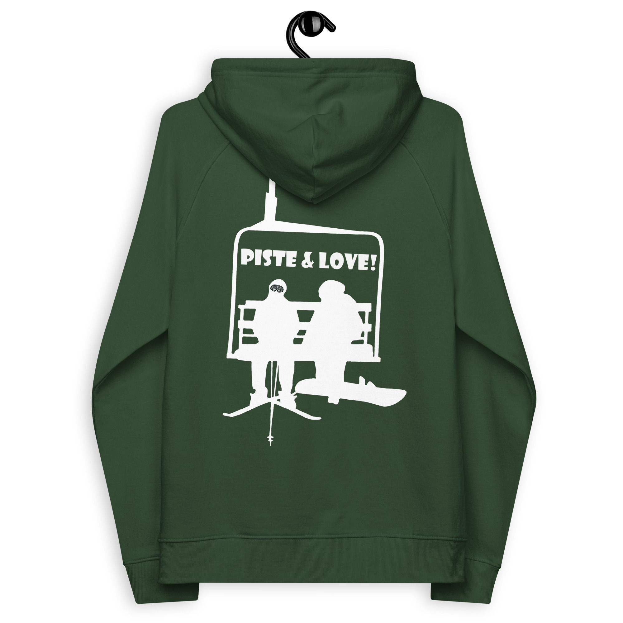 Piste and Love Unisex Eco Embroidered Hoodie