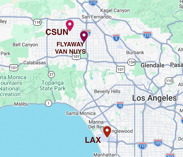 CSUN LAX FlyAway Map