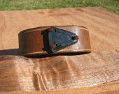 triangle with leather