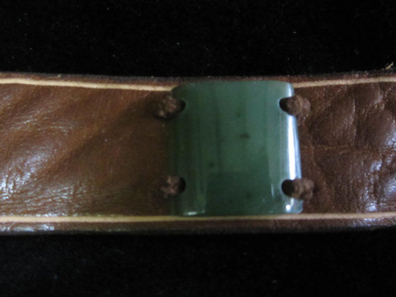 square with leather