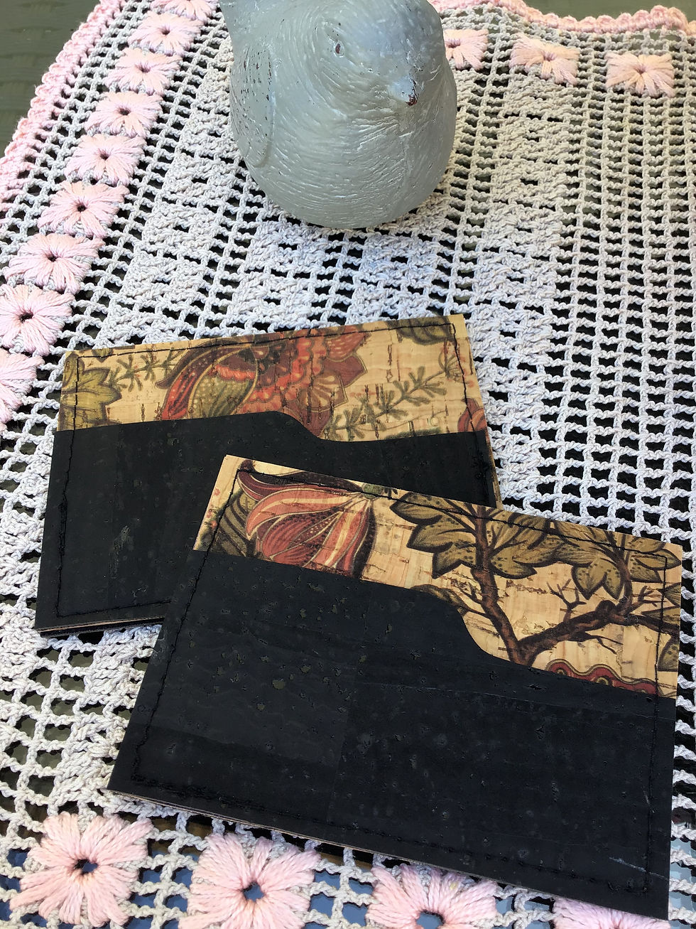 Miniatura: Porta Cartões com ou sem Mola de Pressão “Flores de Outono”