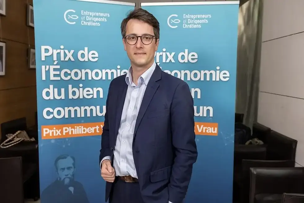 Christophe Aubé, prix du jeune dirigeant. © BRUNO MARTIN
