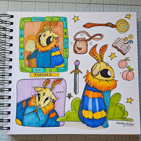 Peaches the Moth Wizard