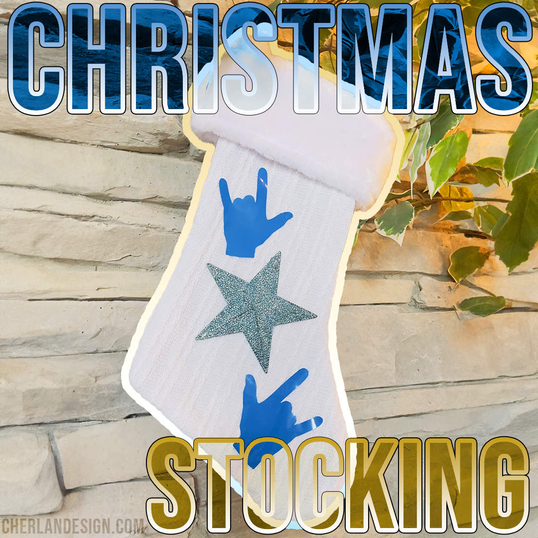 Stocking Sock - ILY Christmas
