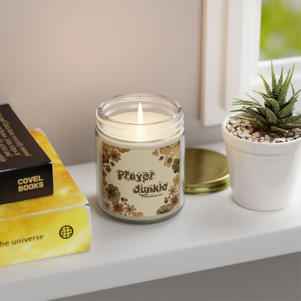 Thumbnail: Prayer Junkie Decor, Scented Candles, Coconut Apricot Wax, 4oz, 9oz