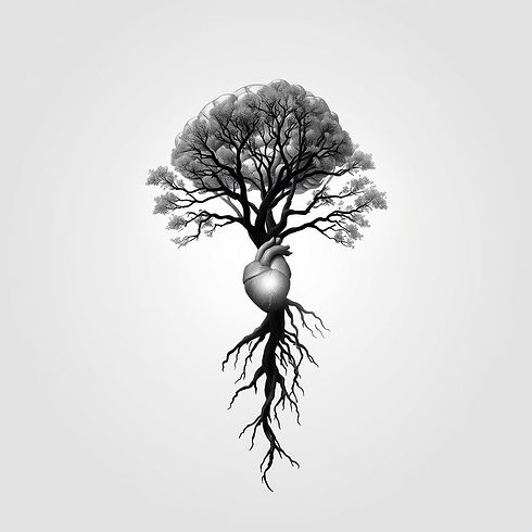 show the mind and body connection incorporating a full body of a woman, showing brain and