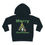 Thumbnail: Black Merry Christmas Penguins Toddler Unisex Christmas Hoodie Features Penguins Standing in Front of Christmas Tree