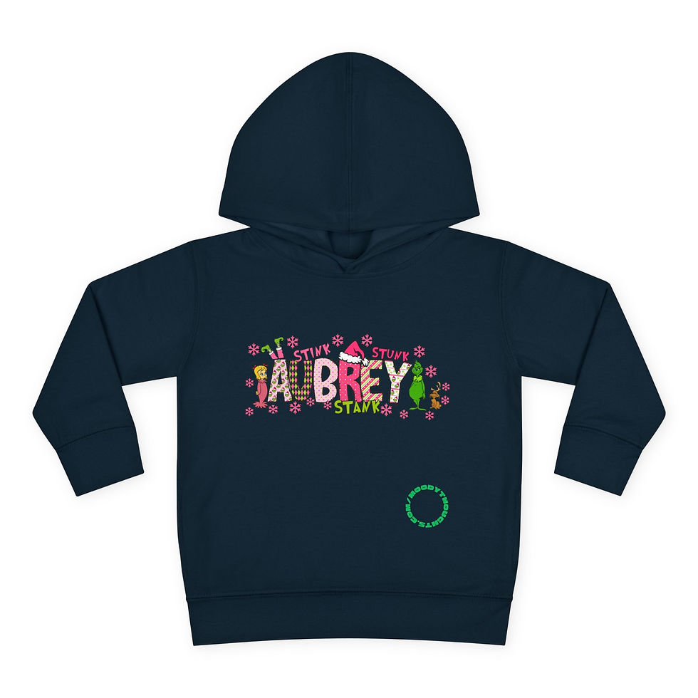 Thumbnail: All Mine Grinch Toddler Christmas Hoodie Personalize Name