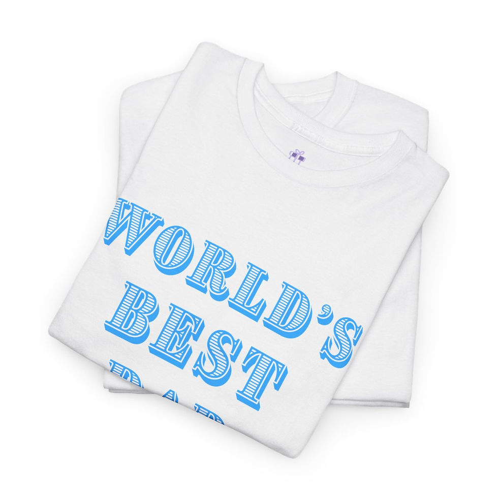 Thumbnail: World's Best Dad Personalized Adult Short Sleeve Cotton Shirt/ Tee/ T-shirt