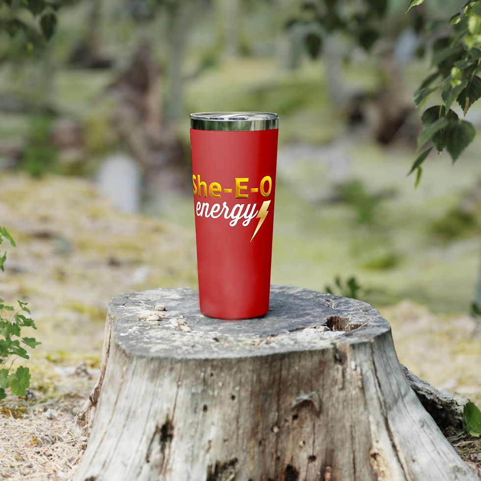 Thumbnail: She-E-O energy Gold Copper Vacuum Insulated Tumbler 22oz Select From 3 Colors