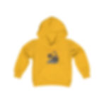 Thumbnail: Gold I Dig The Dead Youth Kids Unisex Halloween Hooded Sweatshirt/ Halloween Hoodie Features an Excavator Digging Skeletons