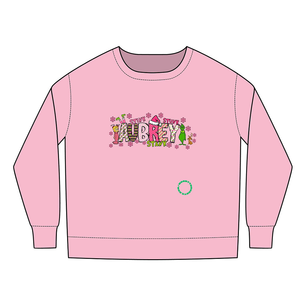 Thumbnail: Grinch All Mine Toddler Christmas Sweatshirt Personalized Name