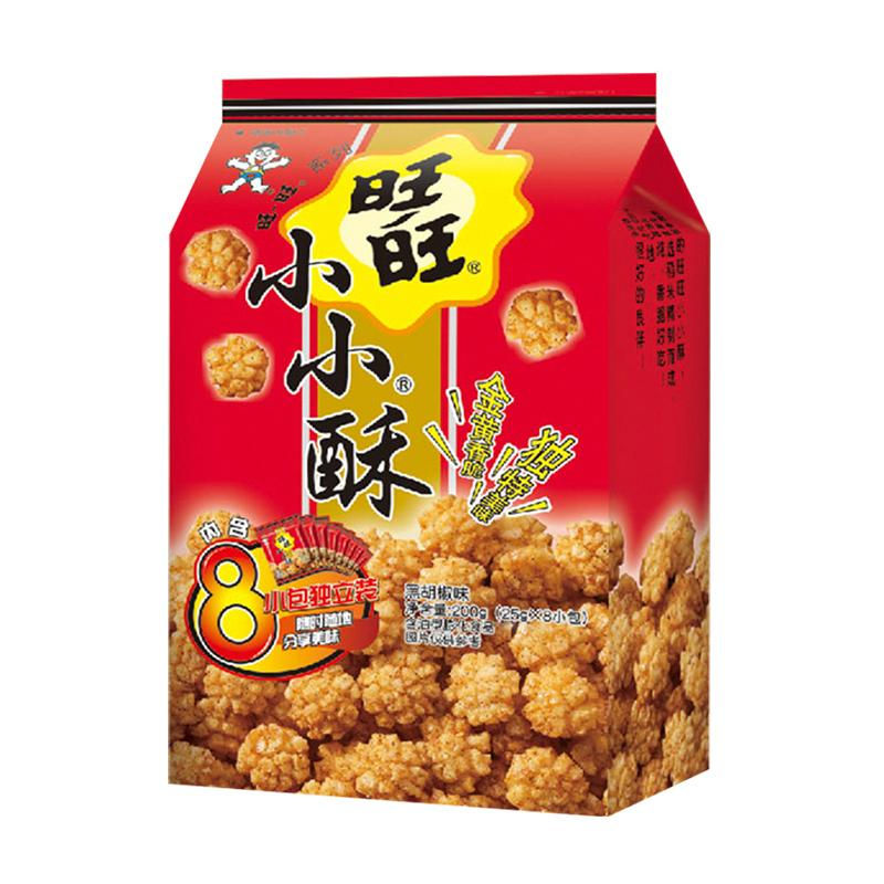 大袋旺旺小小酥(黑胡椒味)200g(8包入)
