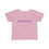 Thumbnail: Pink The back of the Infant Baby Unisex Short Sleeve Shirt/ T-shirt has MoodyThoughts.com in Matching Purple & Green Letters