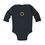 Thumbnail: Black I Dig The Dead Infant Baby Unisex Long Sleeve Halloween Bodysuit/ Onesie the Back has Moody Thoughts