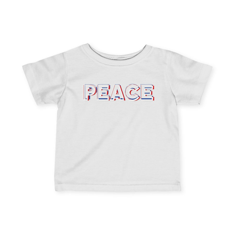 Thumbnail: Peace Infant Baby Unisex Fine Jersey Shirt/ Tee/ T-shirt