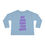 Thumbnail: Light Blue One Boob Away From Happy Toddler Unisex Jersey Long Sleeve Shirt/ T-shirt/ Tee in Purple and Green Letters