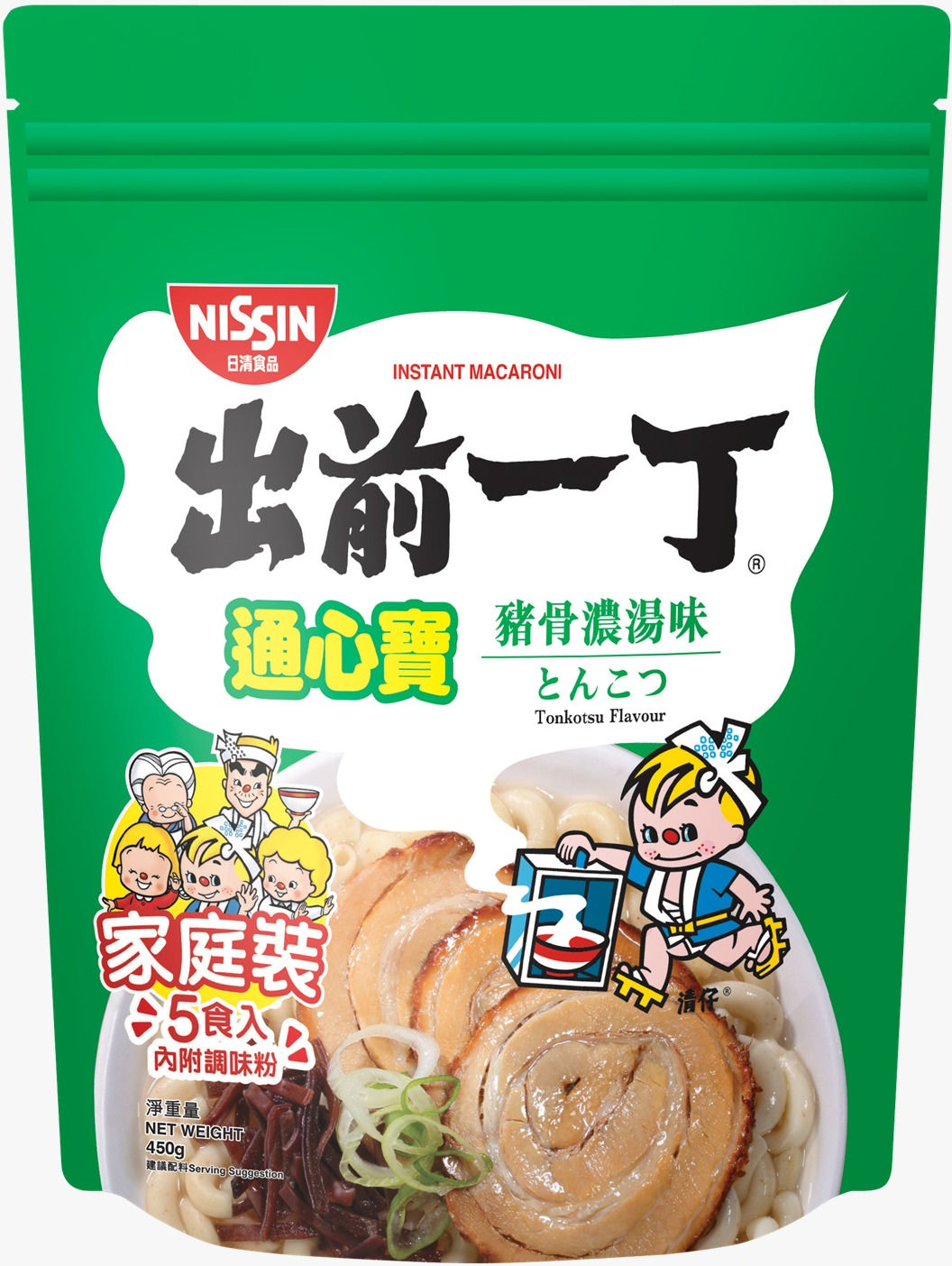 0出前一丁通心寶家庭裝(豬骨濃湯)450g