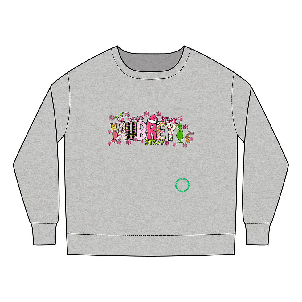 Thumbnail: Grinch All Mine Toddler Christmas Sweatshirt Personalized Name