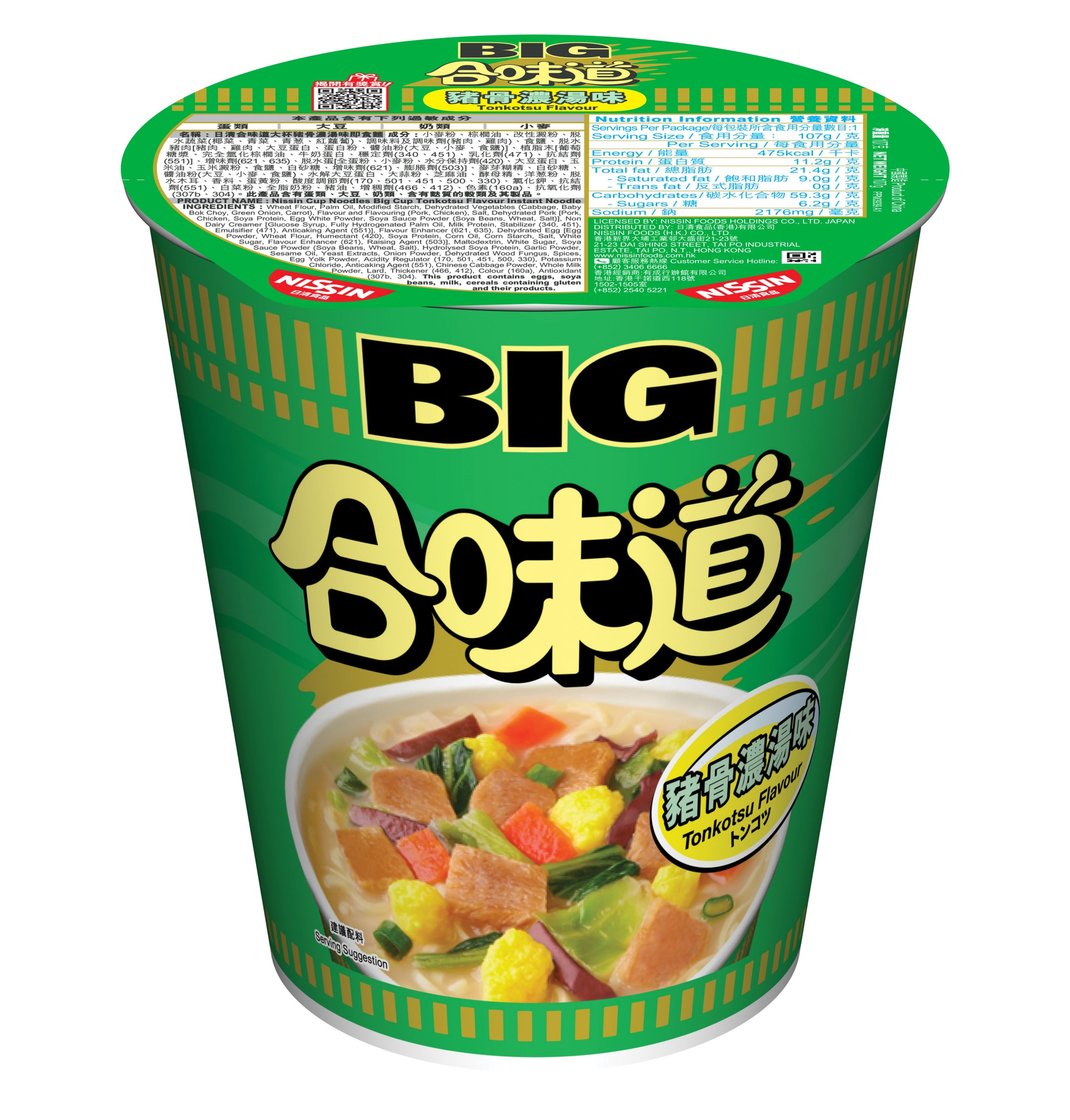 BIG合味道杯麵(豬骨濃湯) 107gx12杯