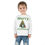 Thumbnail: White Merry Christmas Penguins Toddler Unisex Long Sleeve Tee/ T-shirt Features Penguins Stading in Front of Christmas Tree
