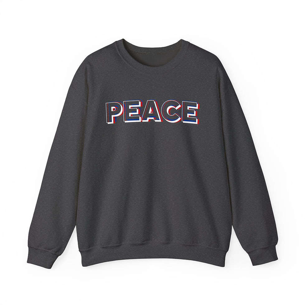 Thumbnail: Peace Adult Unisex Crewneck Sweatshirt