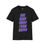 Thumbnail: Black One Burp Away From Happy Adult Unisex Short Sleeve T-shirt/ Shirt/ Tee with Purple and Green Letters