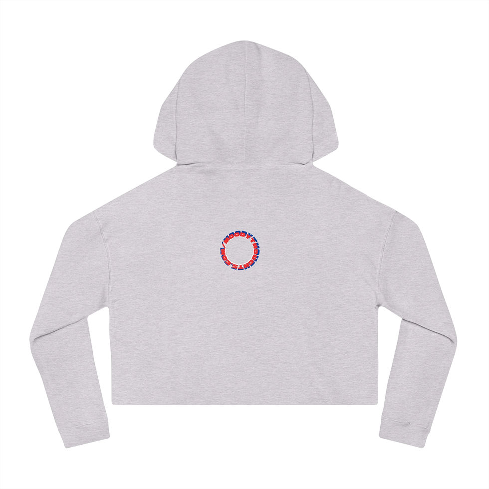 Thumbnail: Peace Women’s Cropped Hooded Sweatshirt/ Hoodie