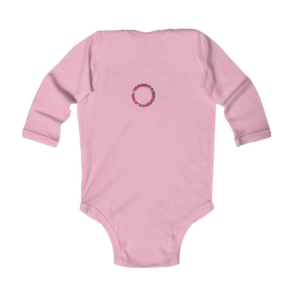 Thumbnail: Peace Infant Baby Long Sleeve Bodysuit/ Onesie Matching Family Sizes