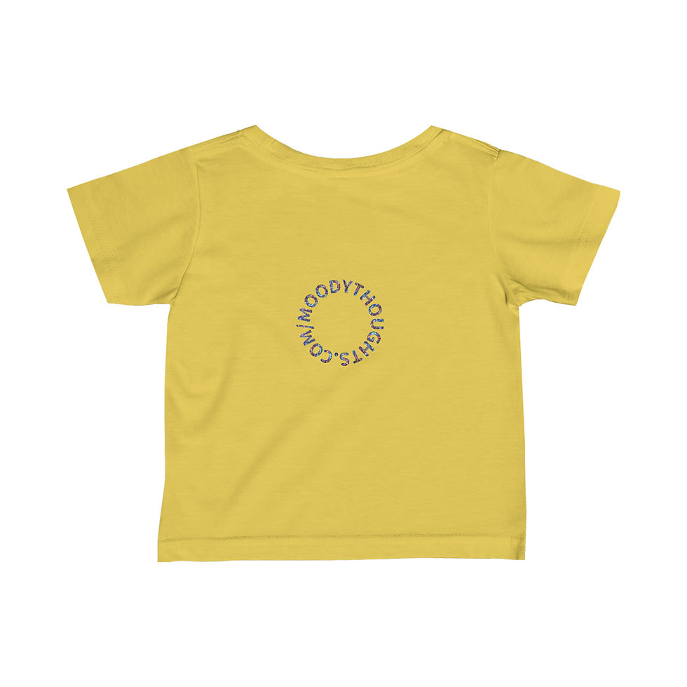 Thumbnail: Moody Thoughts Storm Clouds Infant Baby Unisex Short Sleeve Shirt/ Tee/ T-shirt 
