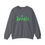 Thumbnail: Irish Shamrock with Green Letters Adult Unisex Crewneck Sweatshirt 
