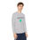 Thumbnail: Silver Grey Lucky Shamrock Youth Kid's Unisex Long Sleeve Shirt/ T-shirt Featuring a Green & Blue Shamrock with Black Letters