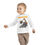 Thumbnail: White I Dig The Dead Toddler Unisex Long Sleeve Halloween Shirt/ Tee/ T-shirt Features an Excavator Digging Skeletons