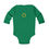 Thumbnail: Kelly Green I Dig The Dead Infant Baby Unisex Long Sleeve Halloween Bodysuit/ Onesie the Back has Moody Thoughts